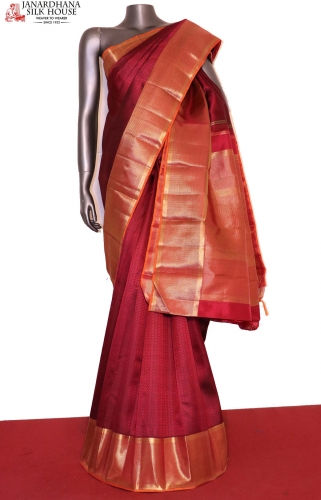 Handloom Thread Weave Kanjeevaram Silk Saree